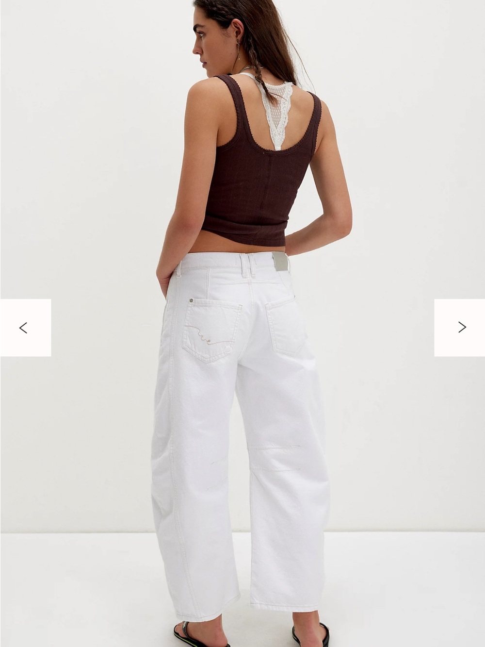 We The Free Good Luck Mid-Rise Barrel Jeans